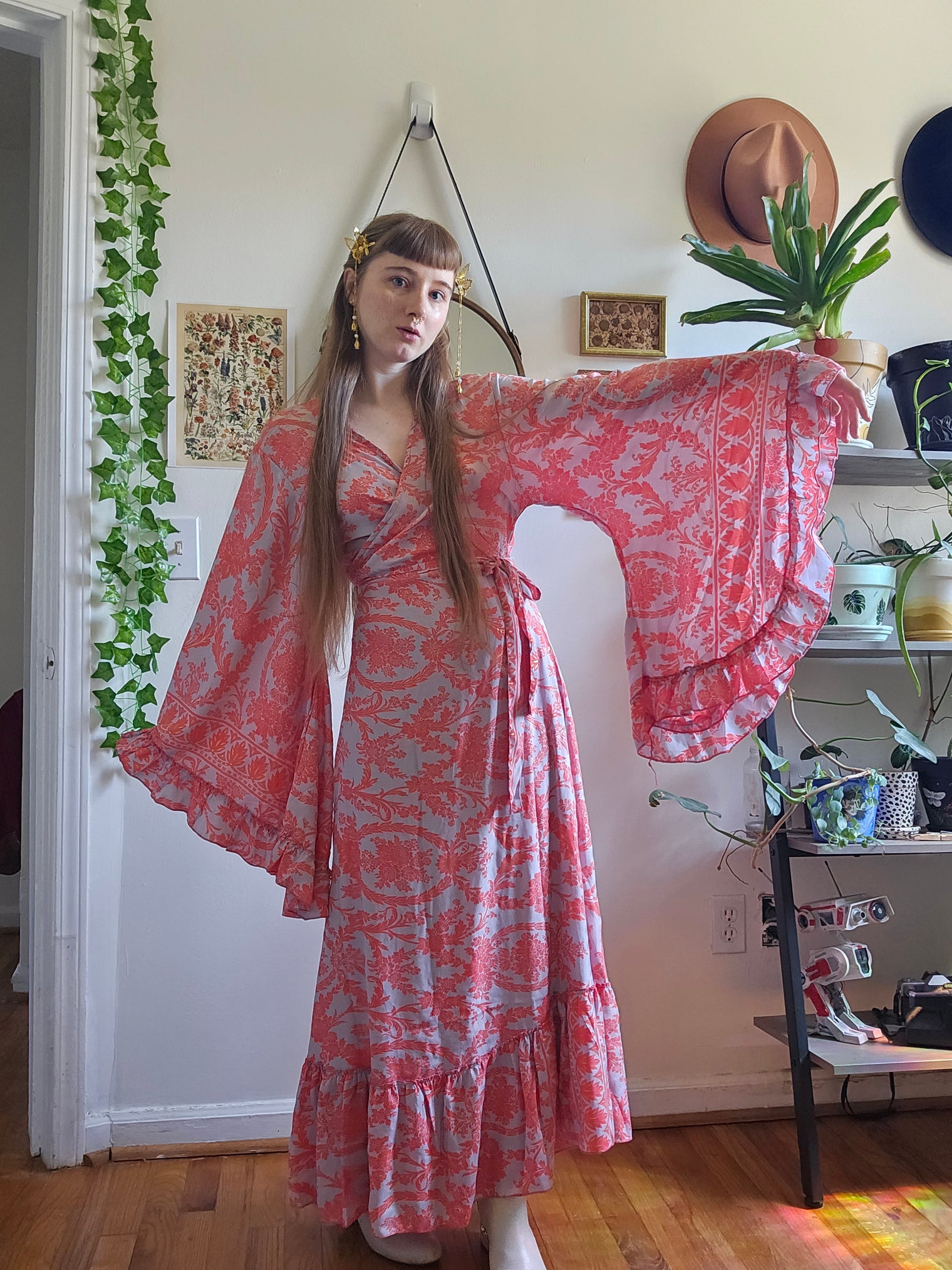 Goddess Midi Wrap Dress