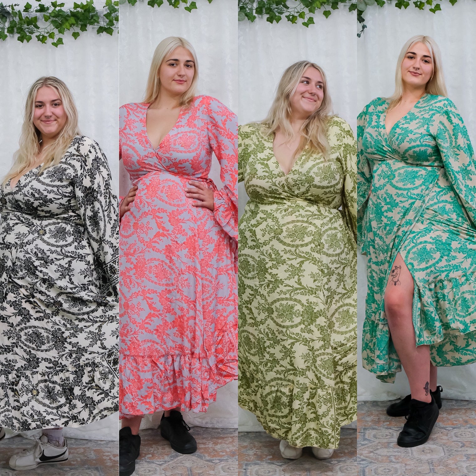 Goddess Midi Wrap Dress