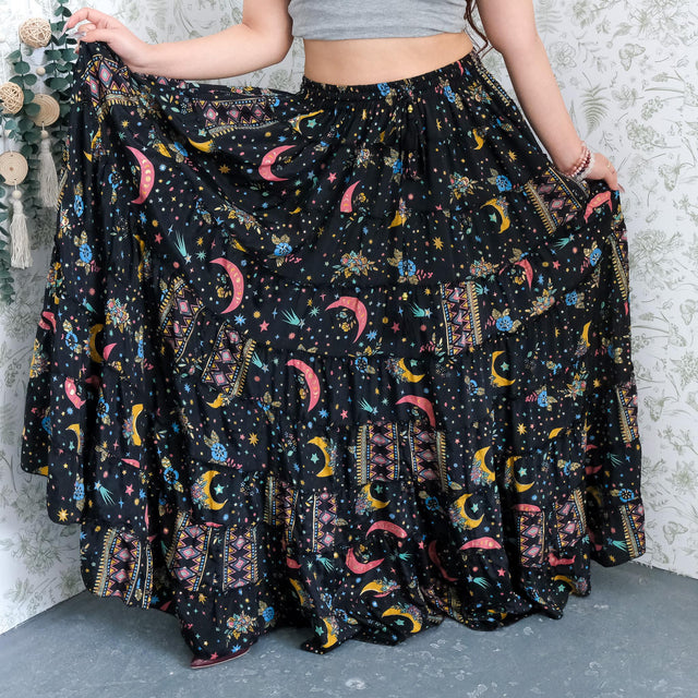 Stevie Inspired Flowy Tiered Skirt