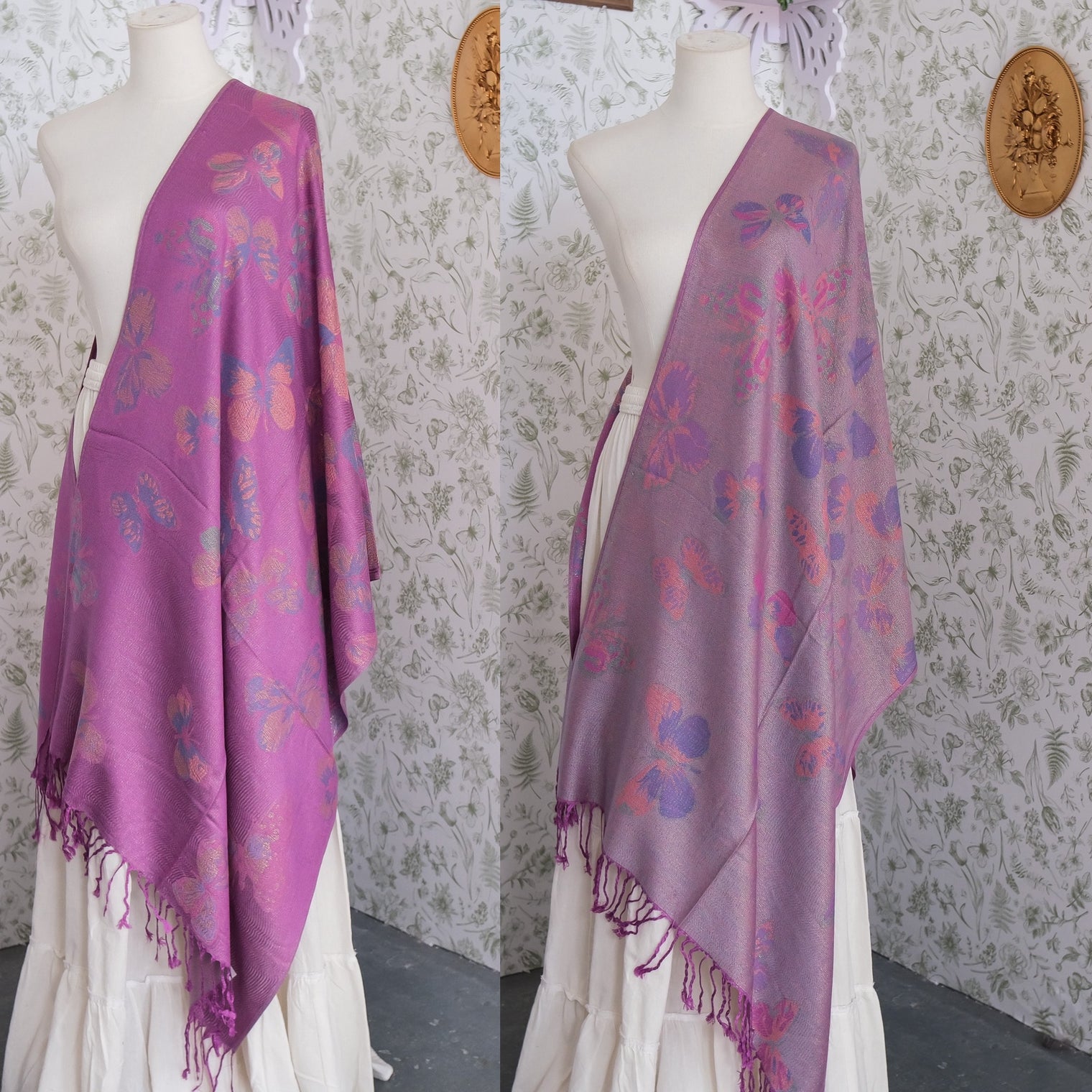 Mystical Reversible Butterfly Shawl