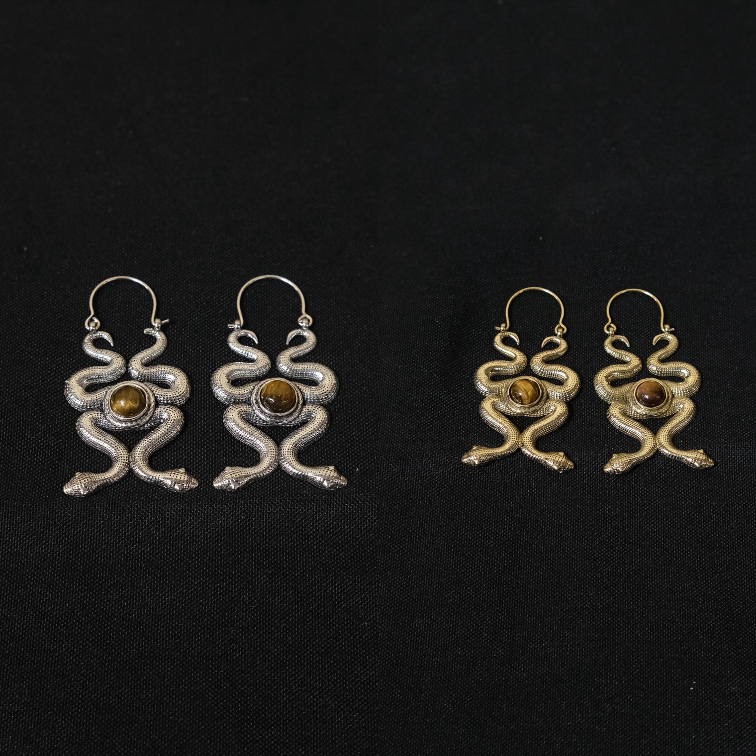 Dangle Goth Snake Earring