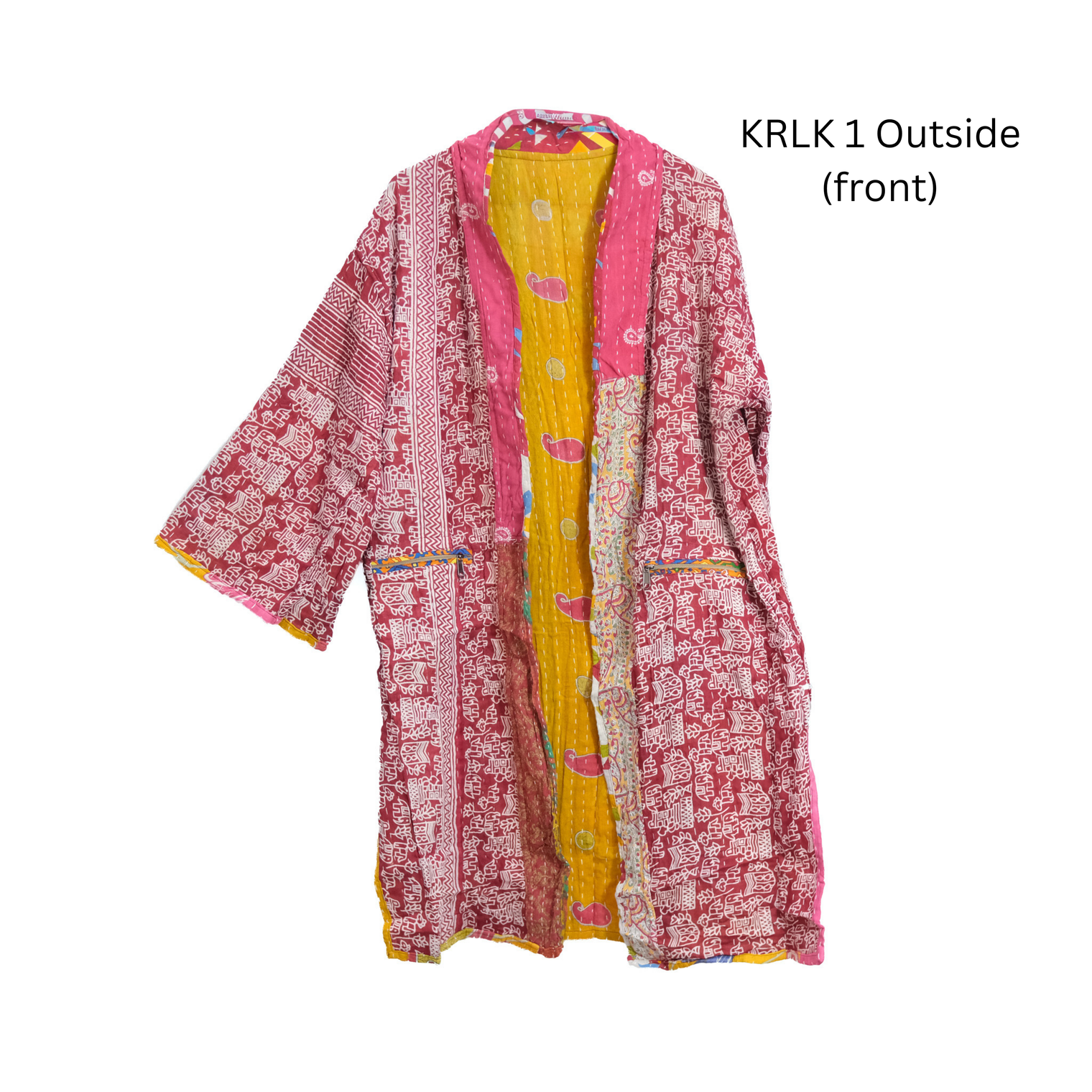 Kantha Reversible Long Jacket