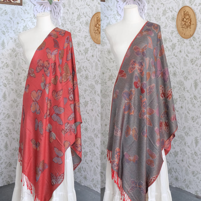 Mystical Reversible Butterfly Shawl