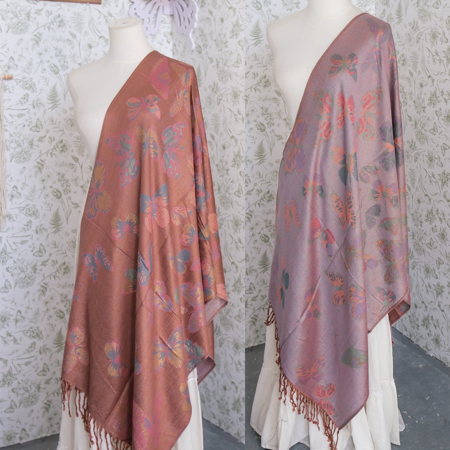 Mystical Reversible Butterfly Shawl