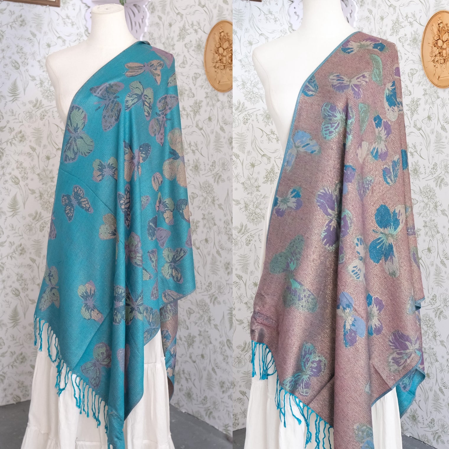 Mystical Reversible Butterfly Shawl