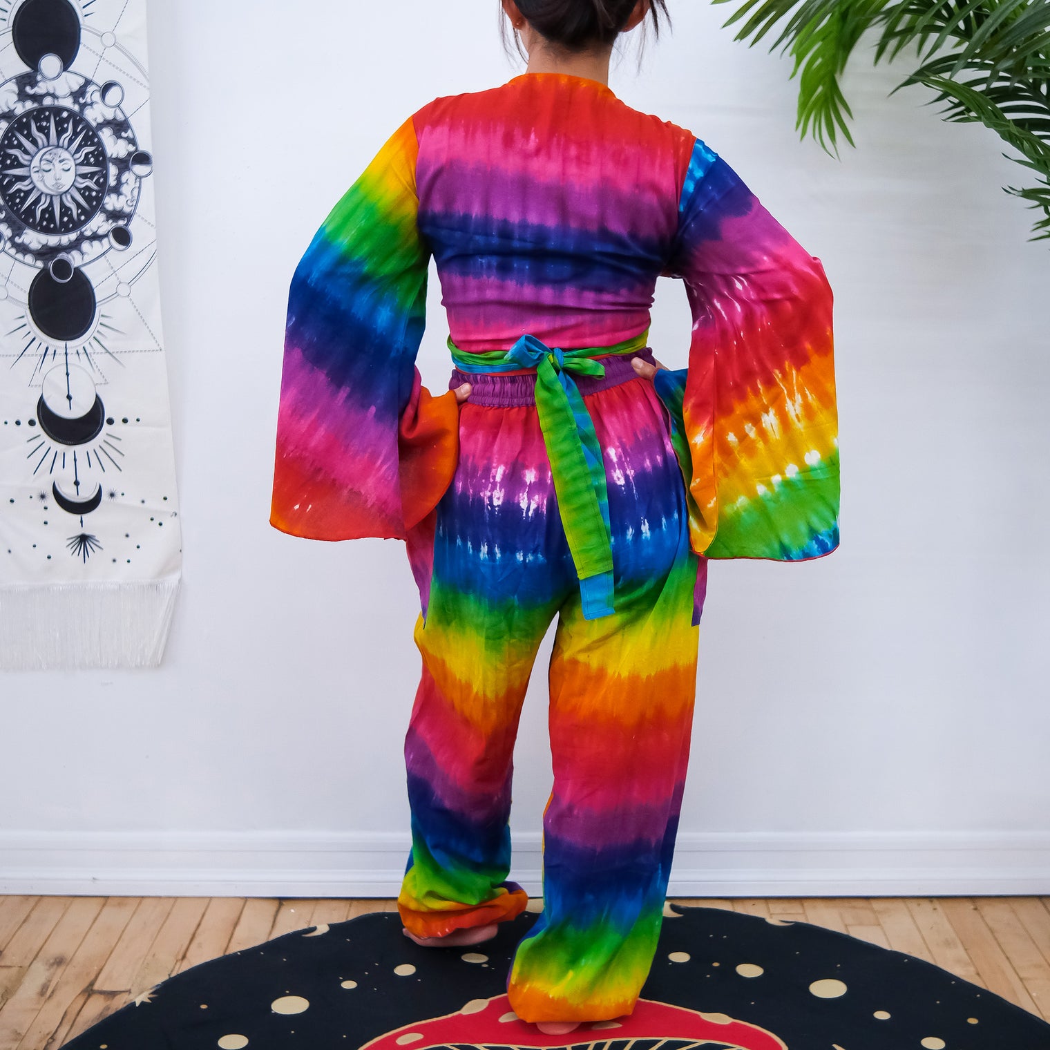 Pride Festival Harem Pant Set with Bell Sleeve Top
