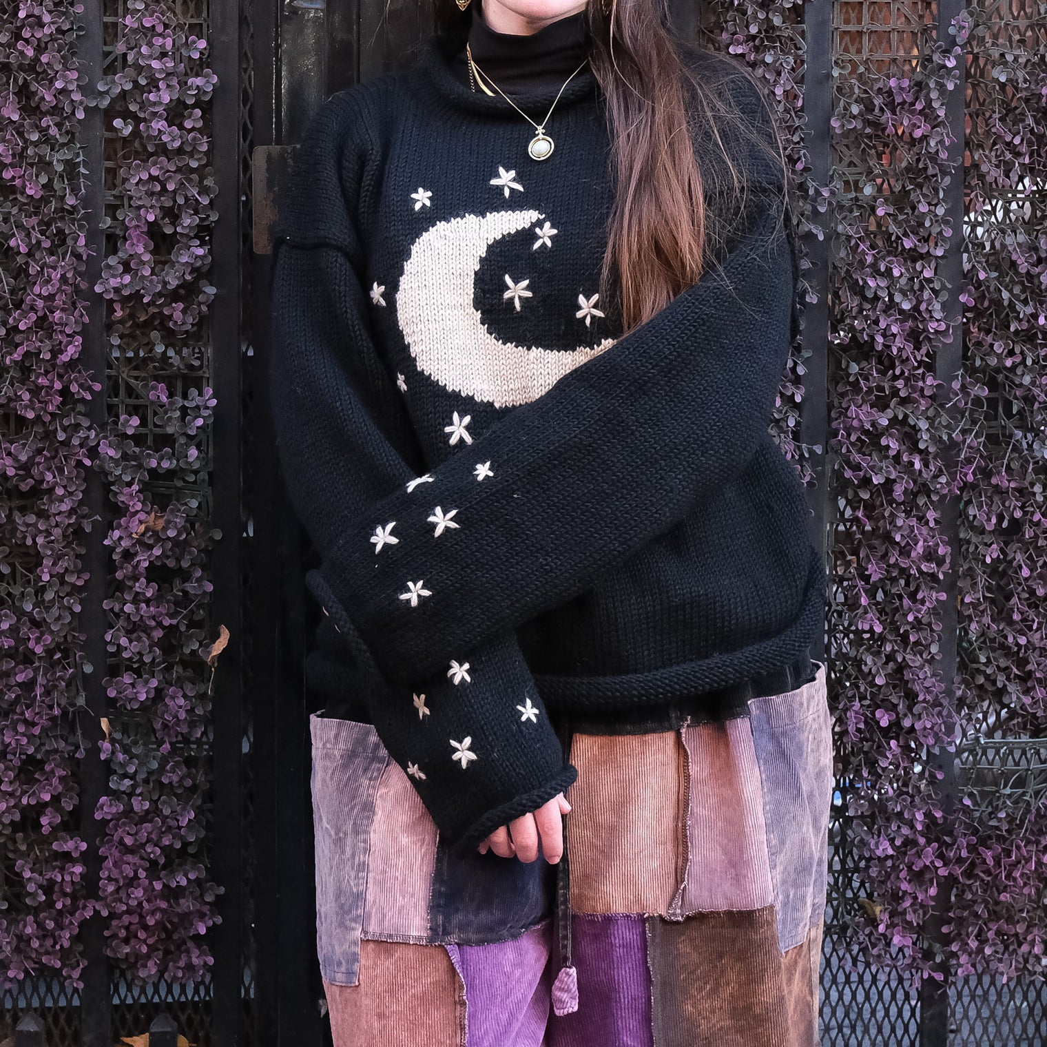 Moonlit Harmony Knit Pullover