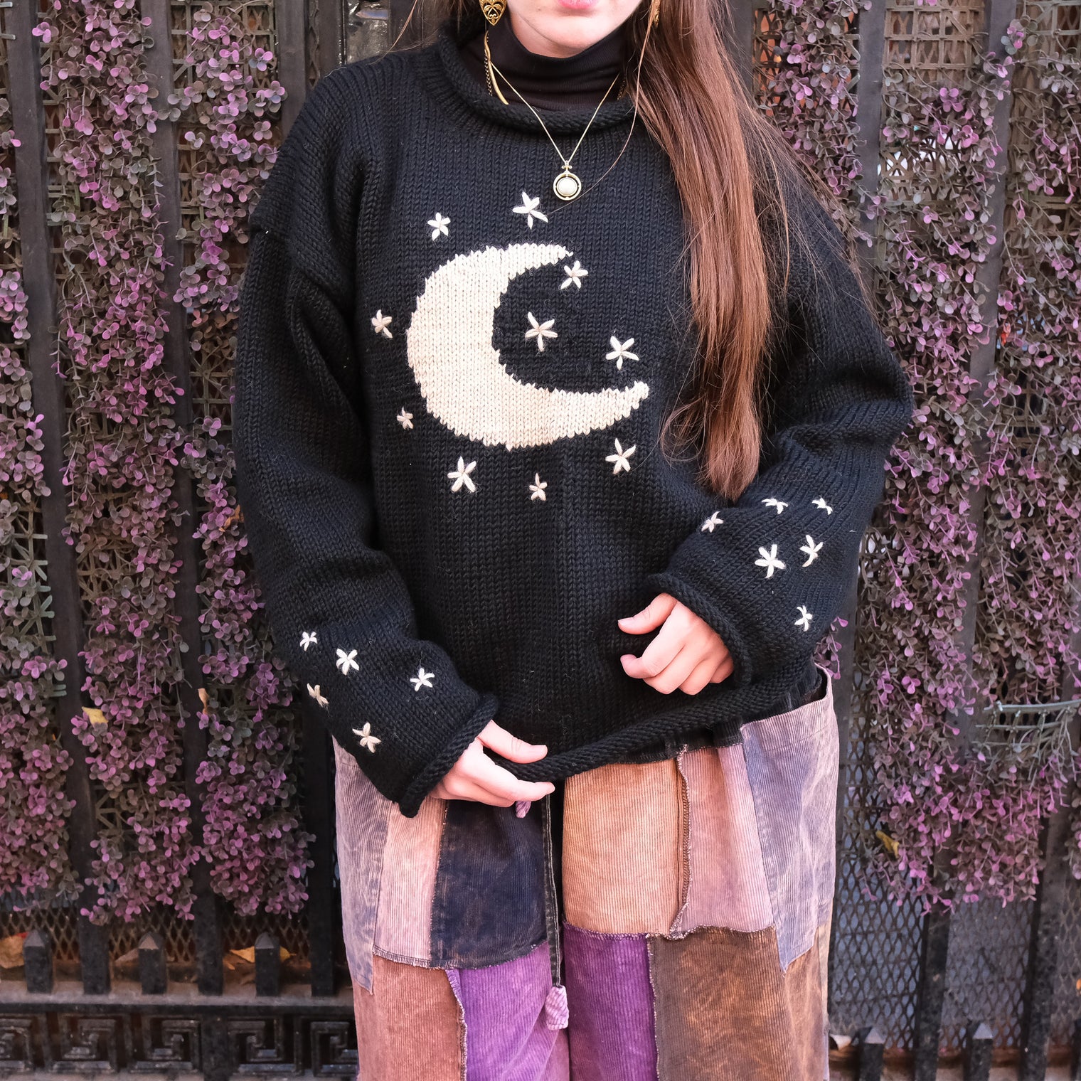 Moonlit Harmony Knit Pullover
