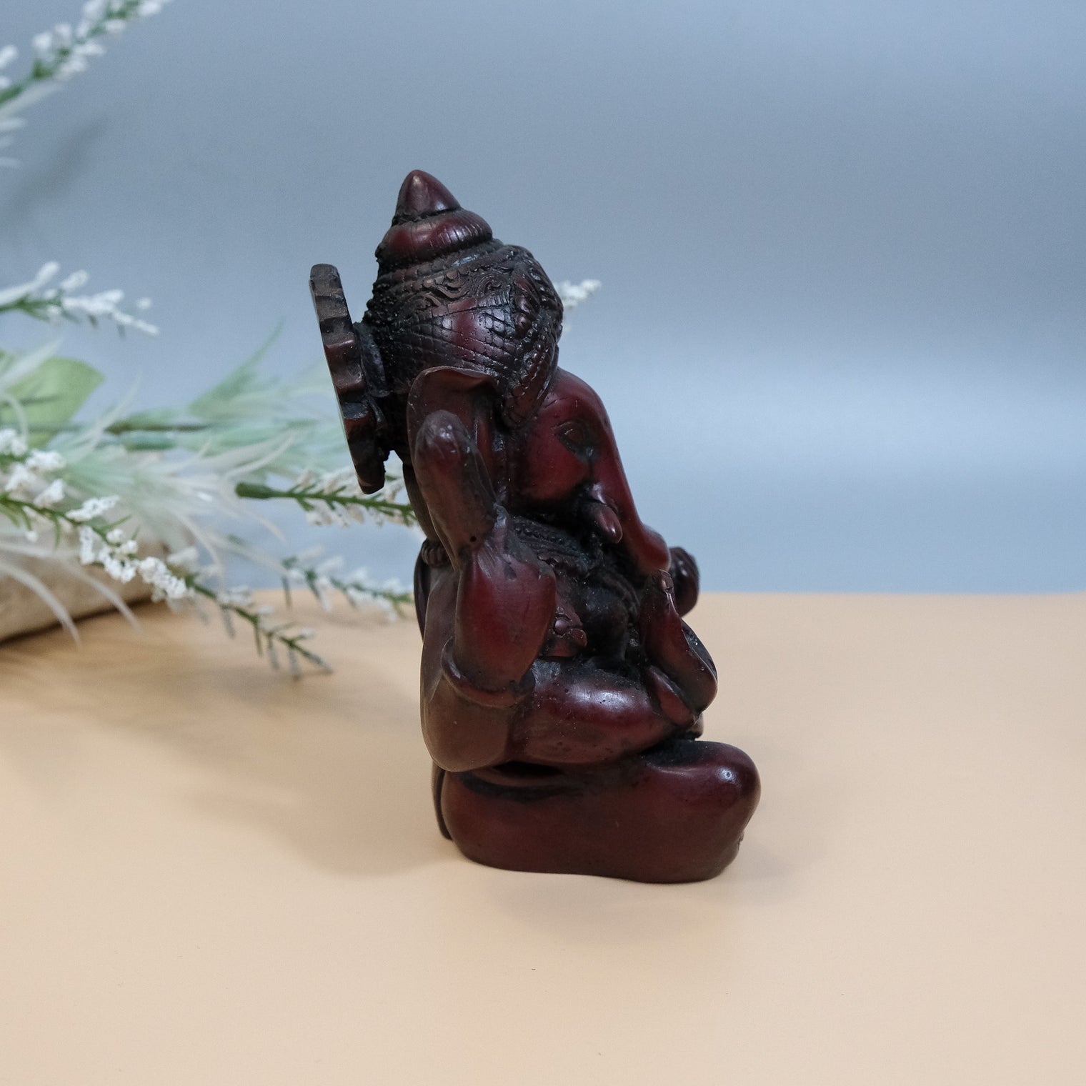 Handmade Lord Ganesh/ Ganesha/ Remover of obstacles,Good Fortune, Ganesh Resin Statue,Perfect Good luck Gifts, Hindu ElephantGod, Home Decor