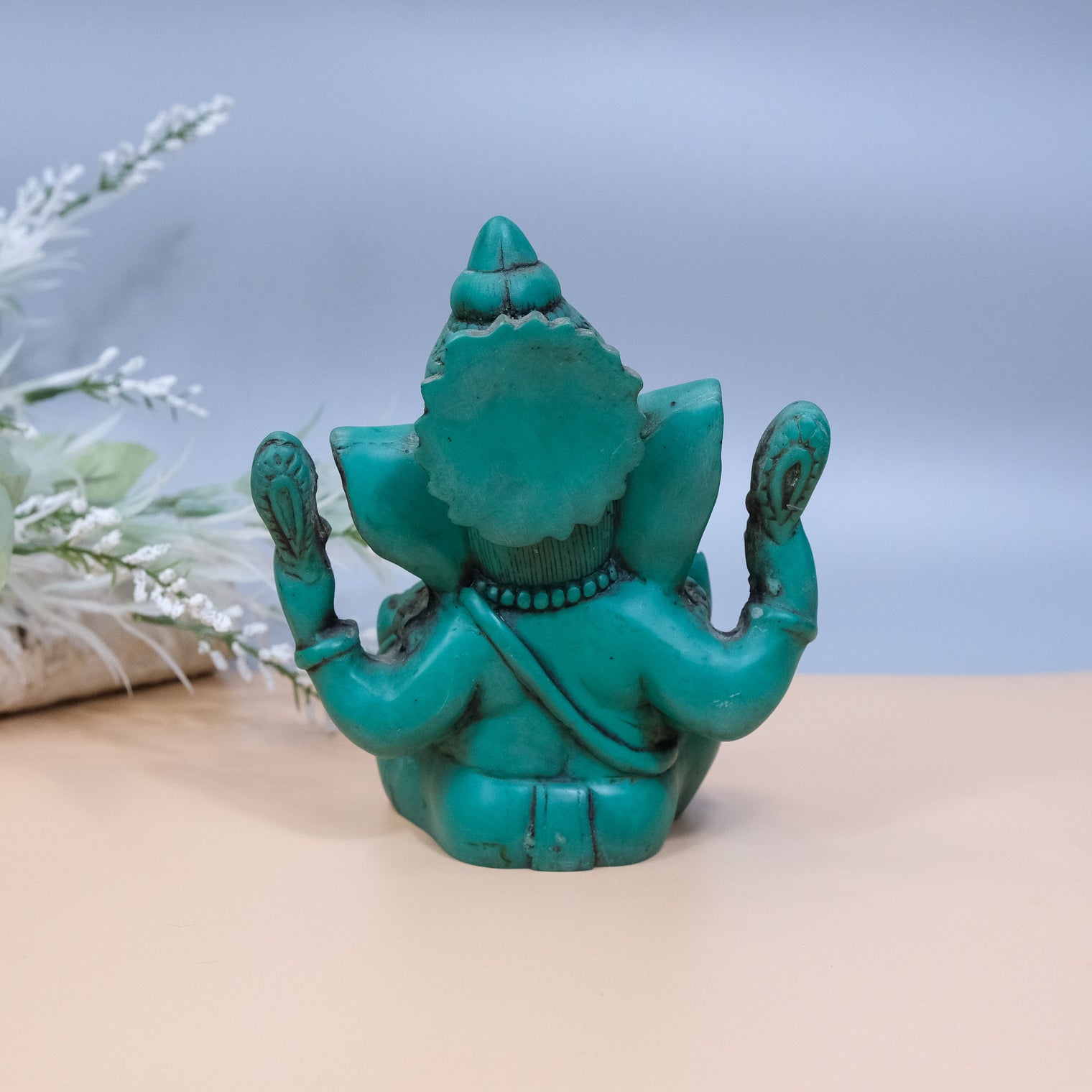 Handmade Lord Ganesh/ Ganesha/ Remover of obstacles,Good Fortune, Ganesh Resin Statue,Perfect Good luck Gifts, Hindu ElephantGod, Home Decor