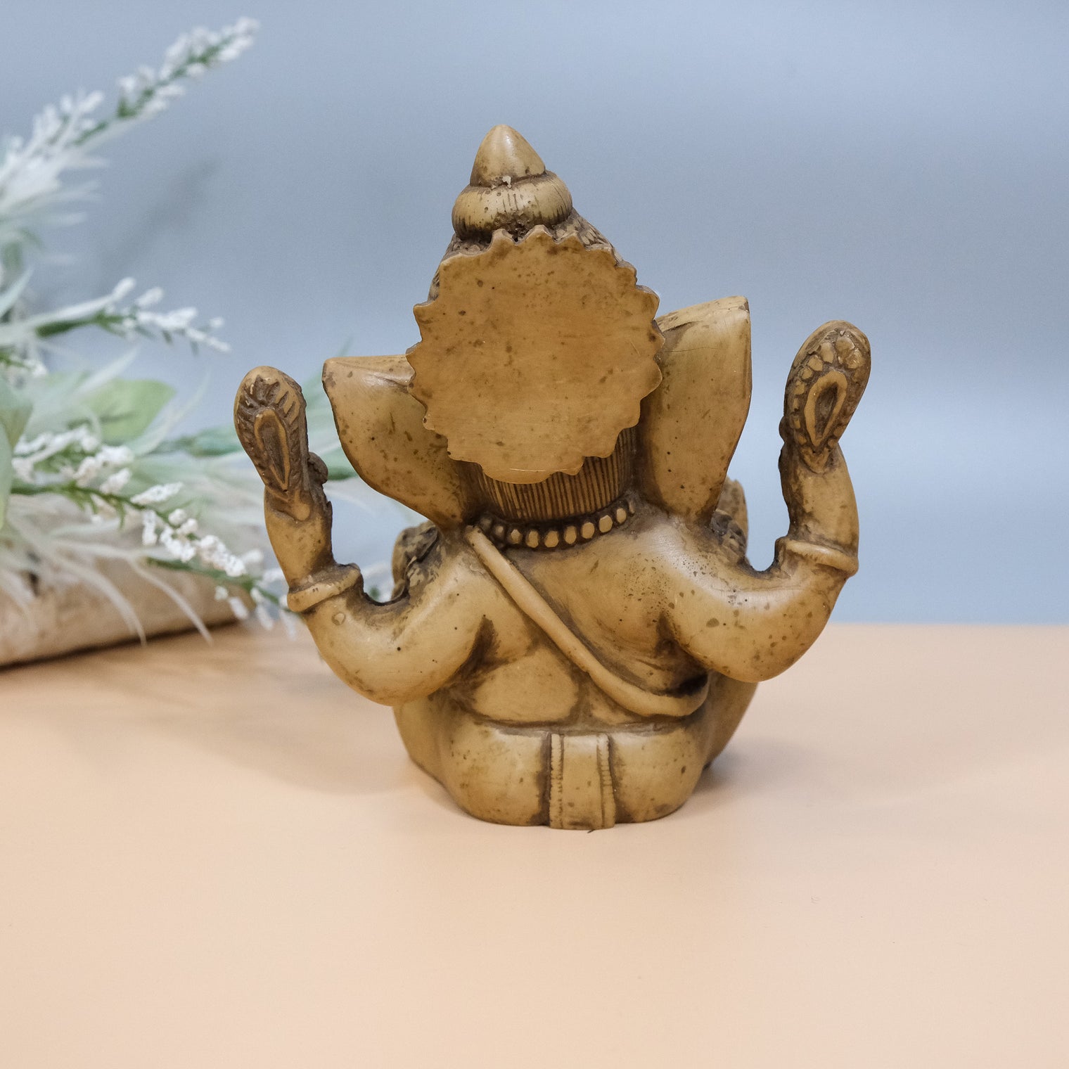 Handmade Lord Ganesh/ Ganesha/ Remover of obstacles,Good Fortune, Ganesh Resin Statue,Perfect Good luck Gifts, Hindu ElephantGod, Home Decor