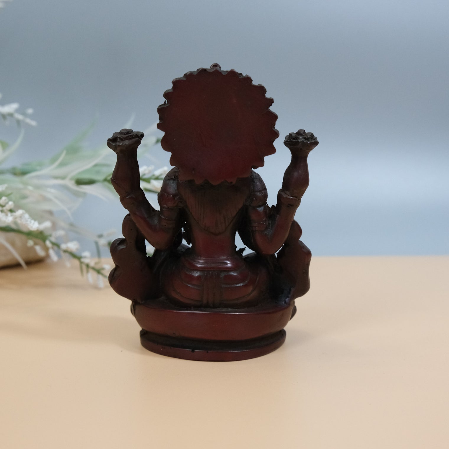 Handmade Lakshmi Statue/Laxmi Statue/Goddess of Wealth/Abundance/Fertility/Prosperity Goddess/4" Lakshmi Statue from Nepal/Sitting Lakshmi