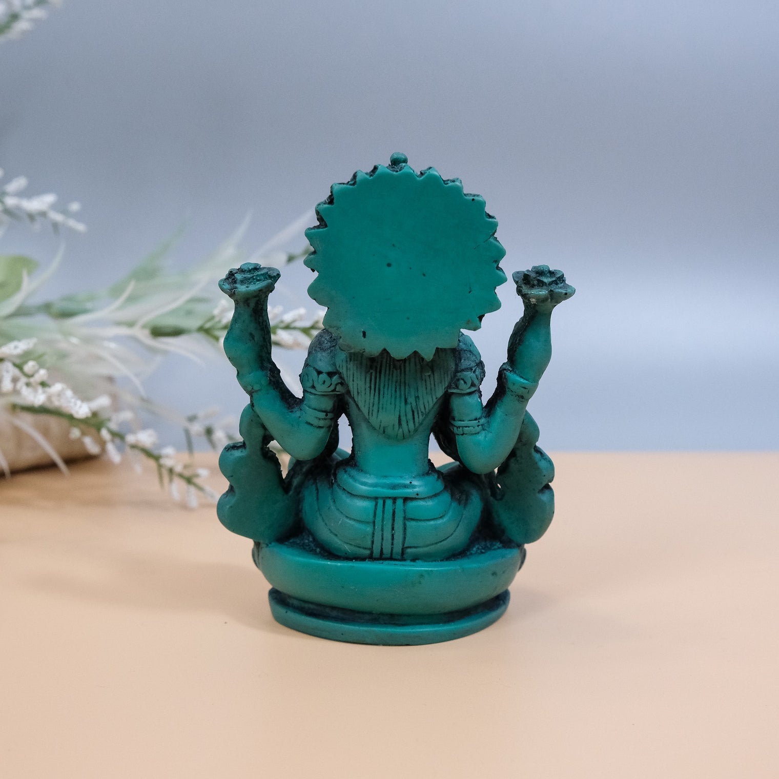 Handmade Lakshmi Statue/Laxmi Statue/Goddess of Wealth/Abundance/Fertility/Prosperity Goddess/4" Lakshmi Statue from Nepal/Sitting Lakshmi