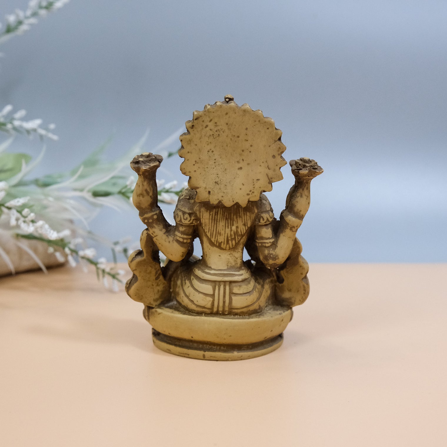 Handmade Lakshmi Statue/Laxmi Statue/Goddess of Wealth/Abundance/Fertility/Prosperity Goddess/4" Lakshmi Statue from Nepal/Sitting Lakshmi