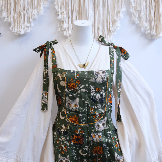 Celestial Cat & Moon Wide Leg Jumpsuit