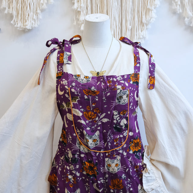 Celestial Cat & Moon Wide Leg Jumpsuit