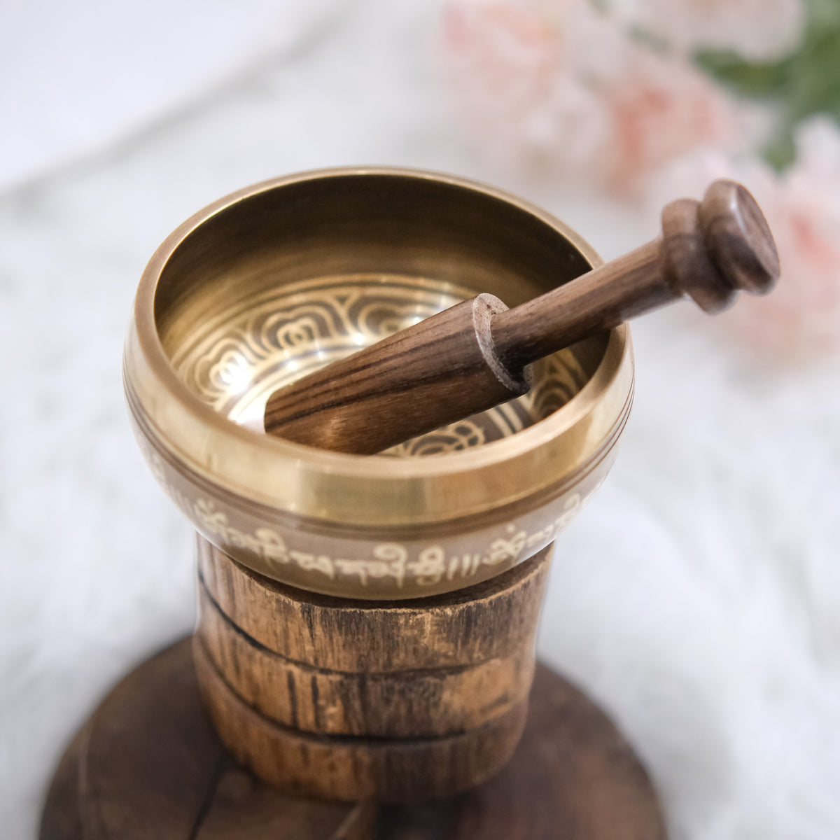 4 inches Healing Mantra Engraved Singing Bowl
