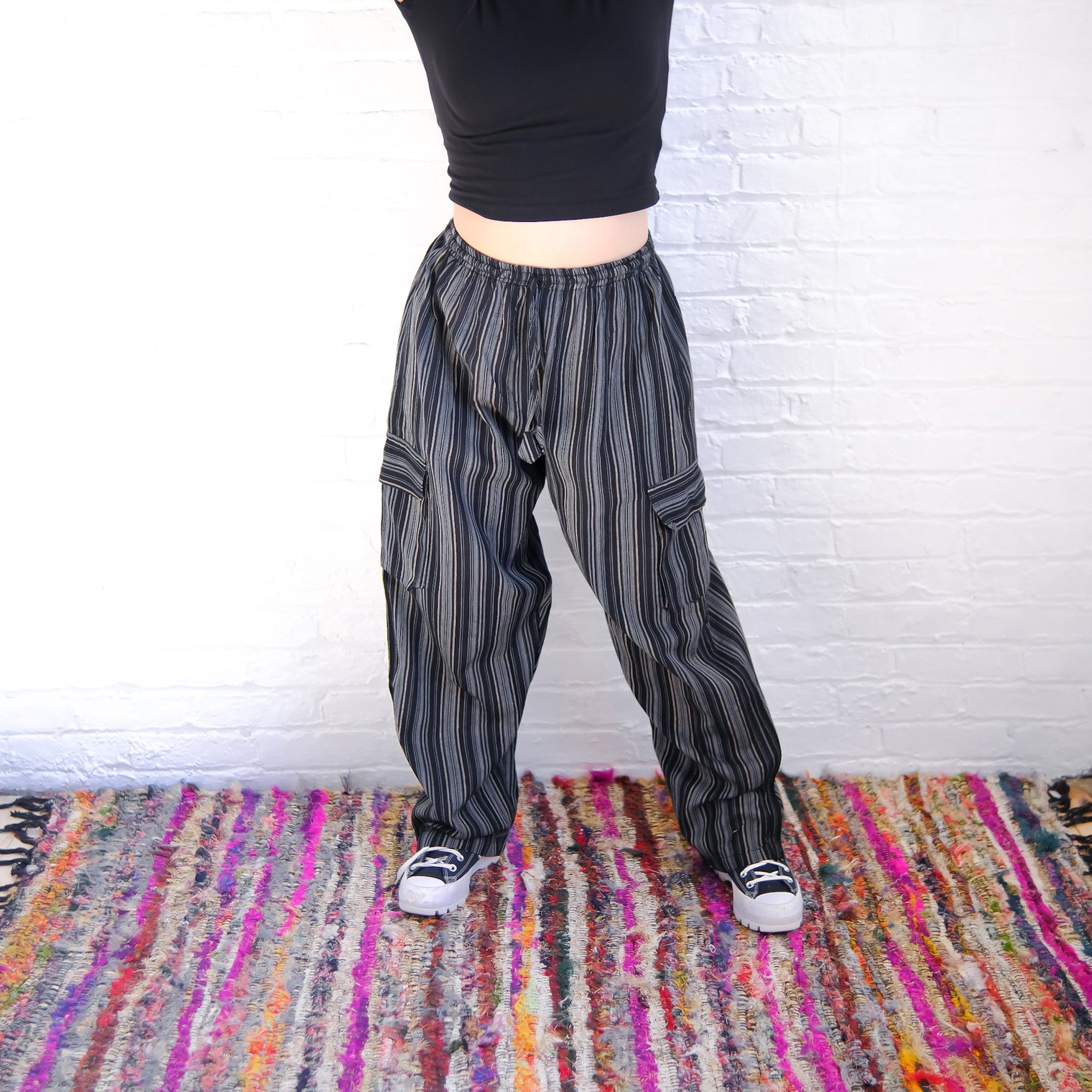 Multicolor Unisex Cotton Cargo Pants