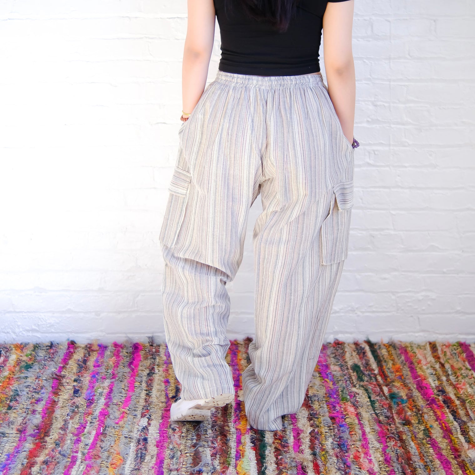 Multicolor Unisex Cotton Cargo Pants