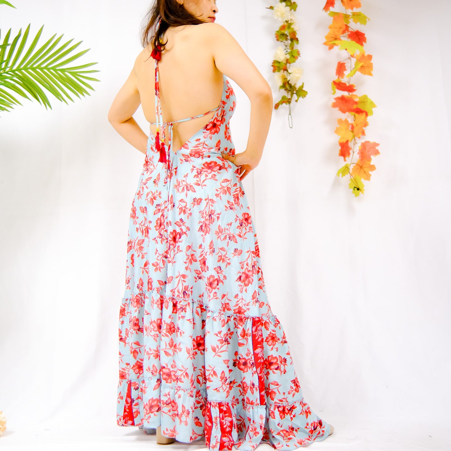 Sarmili Boho Style Backless Summer Dress