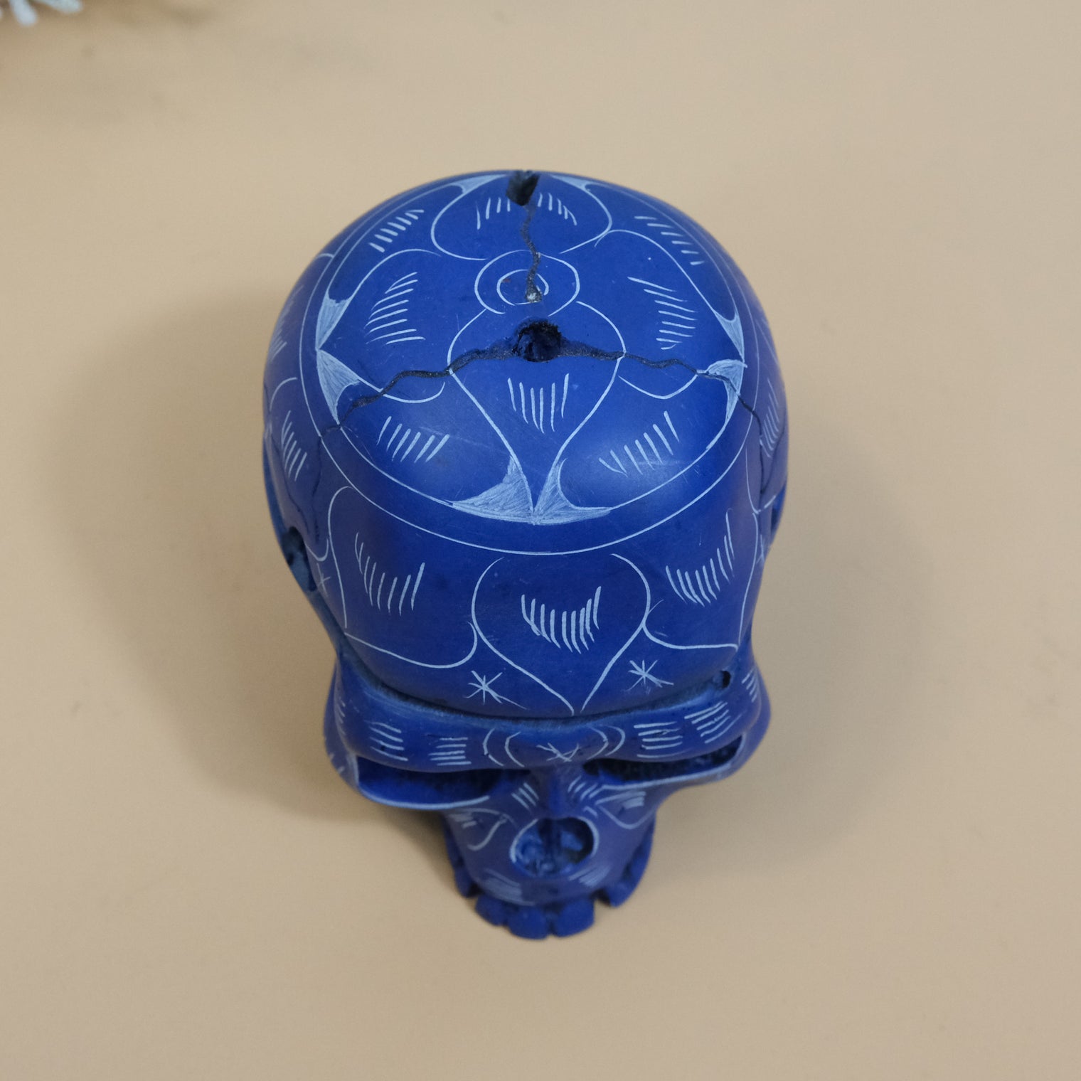 Handmade Resin Skull Storage Box