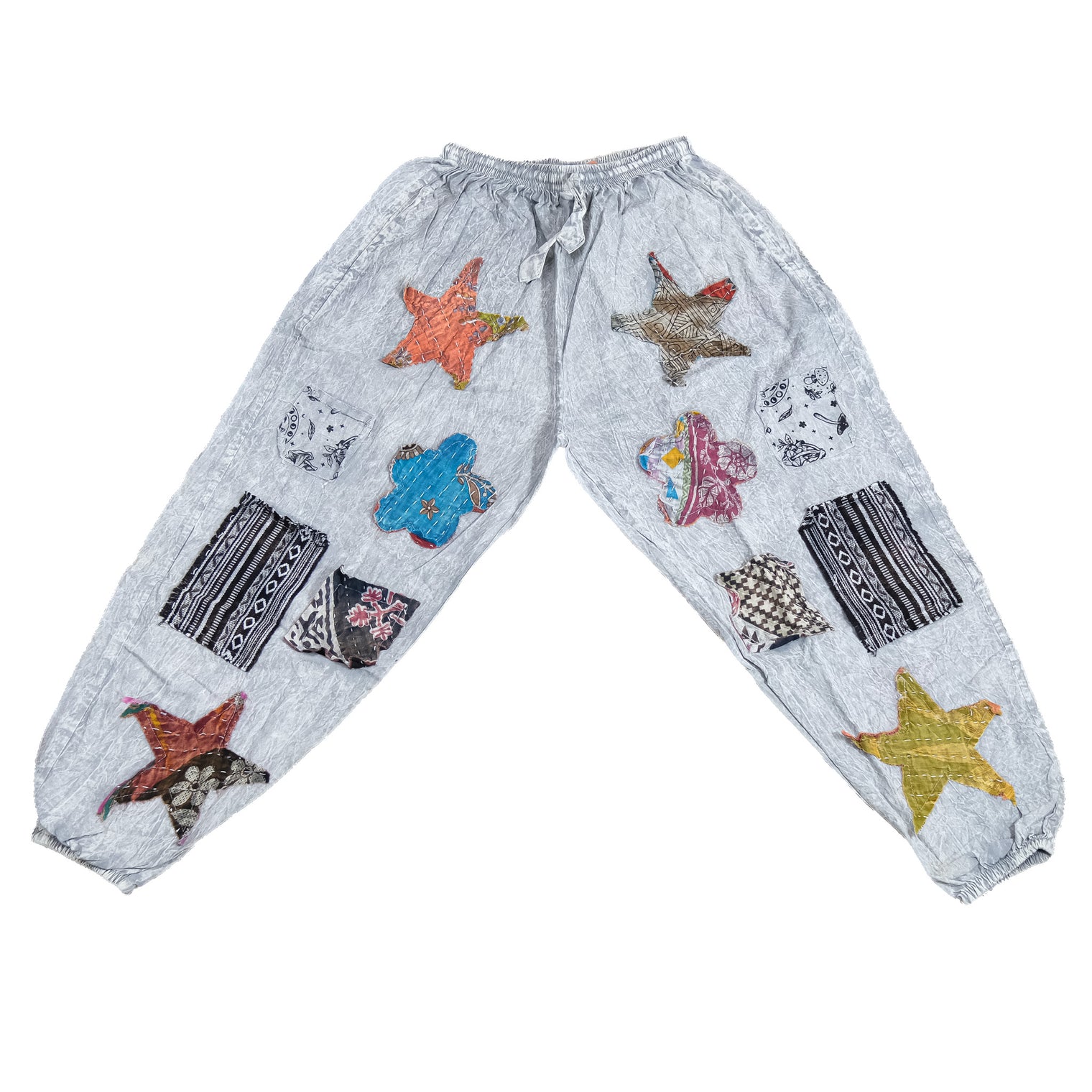 One of a Kind Artisan Patchwork Cotton Pants