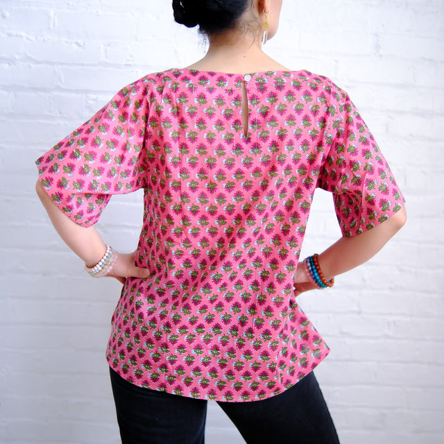 Cotton Block Print Summer Tops