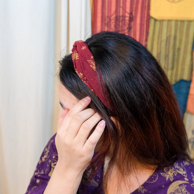 Boho Long Celestial Mushroom Head Wrap