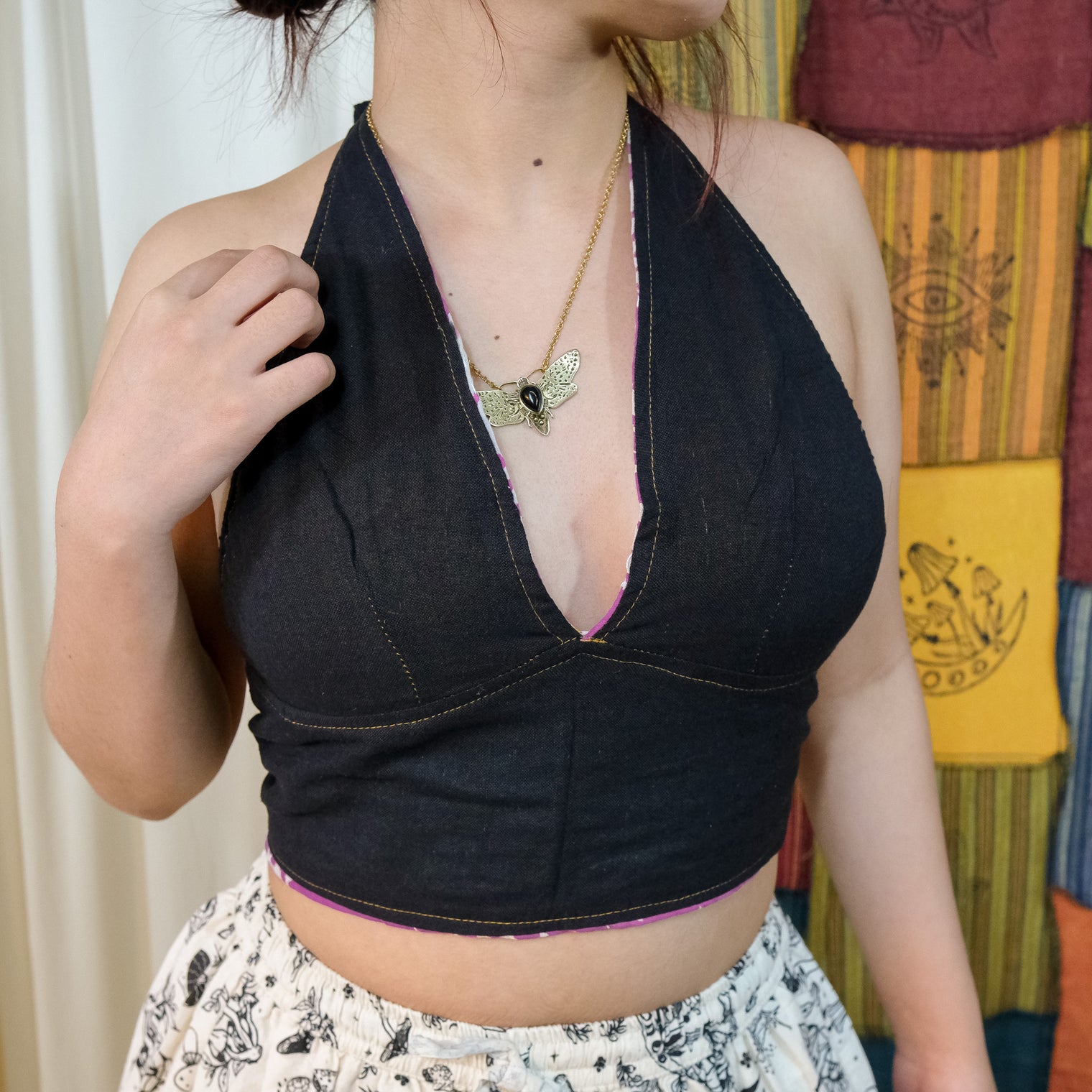 Kantha Reversible Boho Bralette