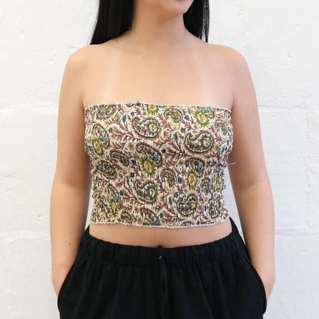 Paisley Celestial Boho Bandeau Top