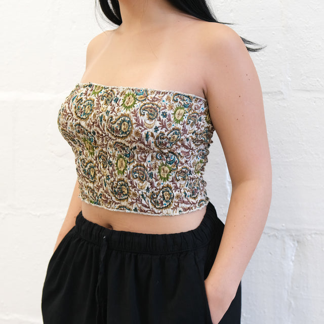 Paisley Celestial Boho Bandeau Top