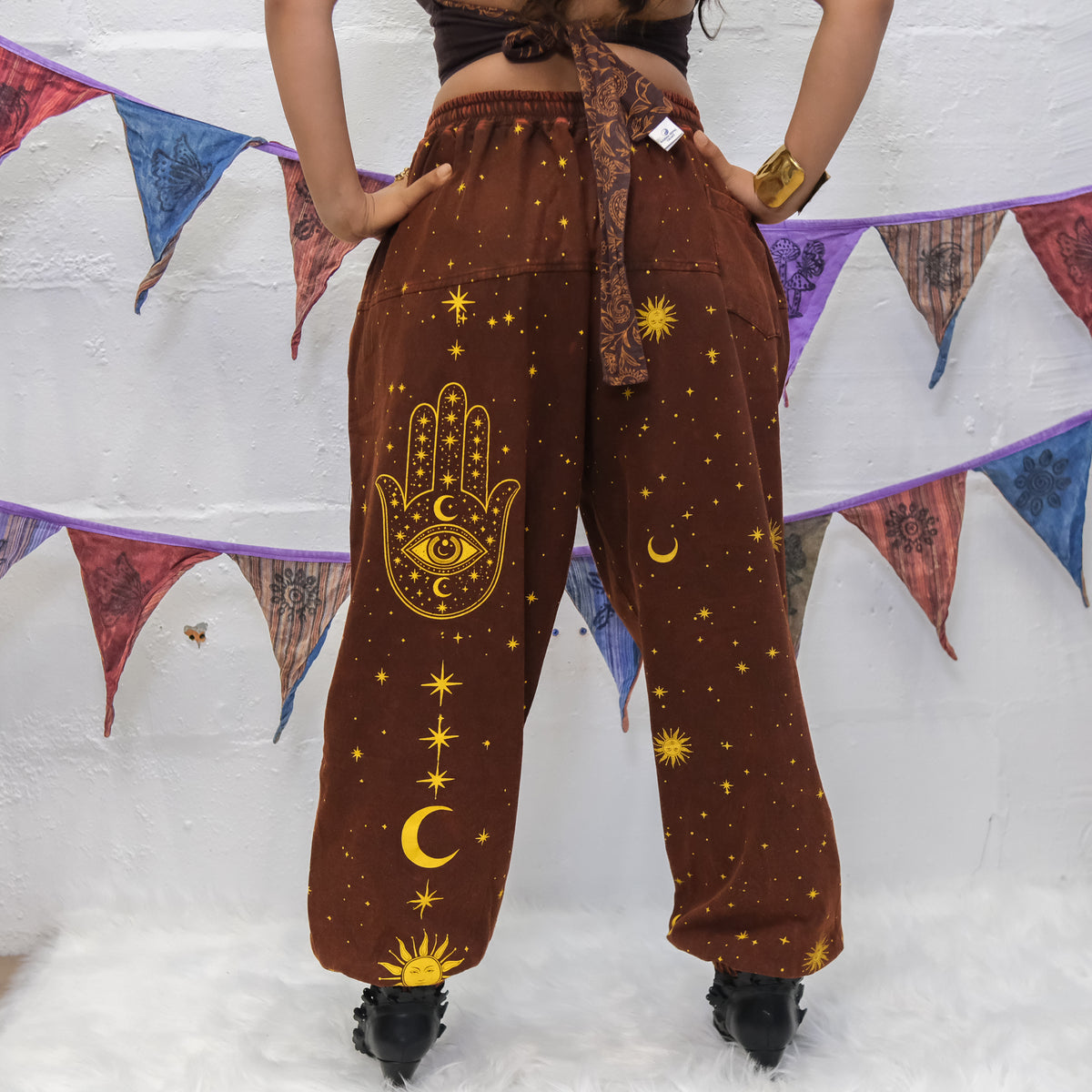 Cosmic Guardian Fleece Lined Baggy Pants