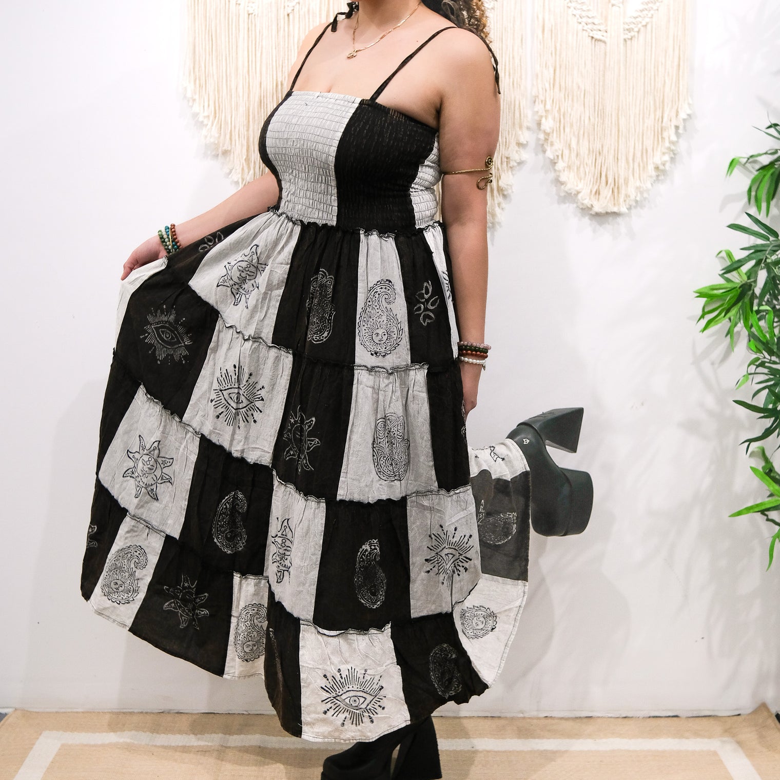 Boho Patchwork Multi Style Dress+ Skirt