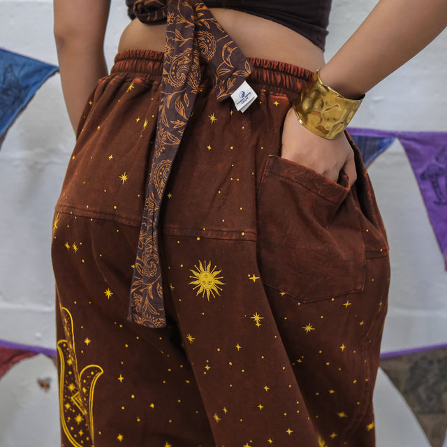 Cosmic Guardian Fleece Lined Baggy Pants