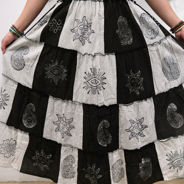 Boho Patchwork Multi Style Dress+ Skirt