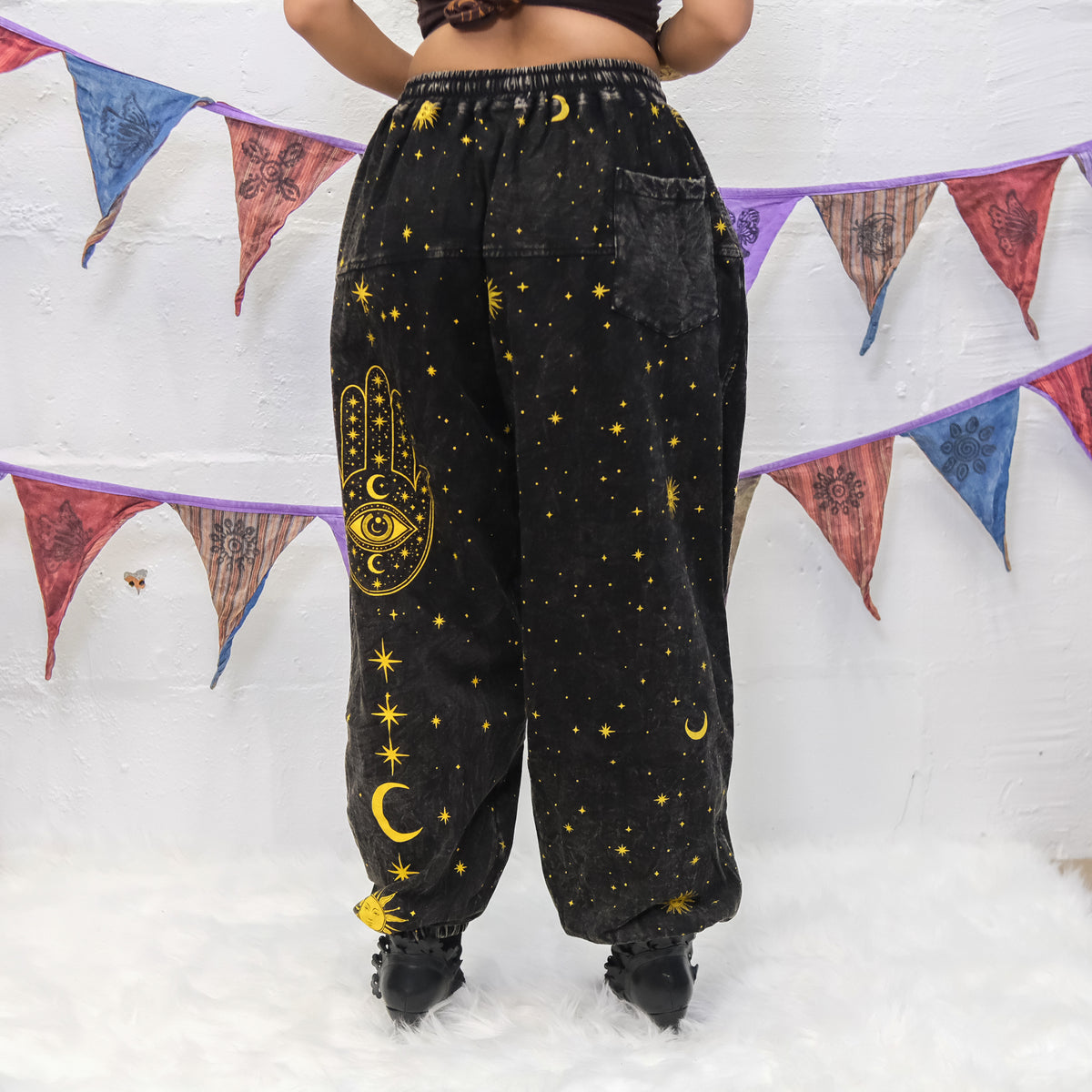 Cosmic Guardian Fleece Lined Baggy Pants