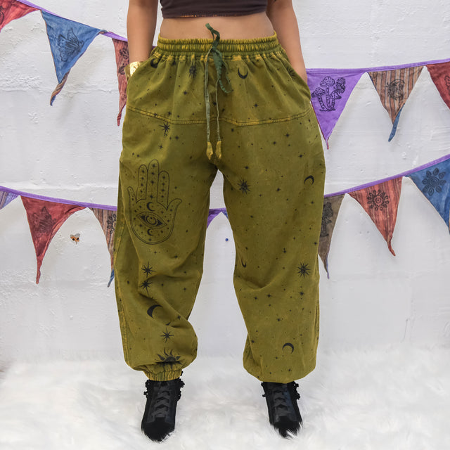 Cosmic Guardian Fleece Lined Baggy Pants