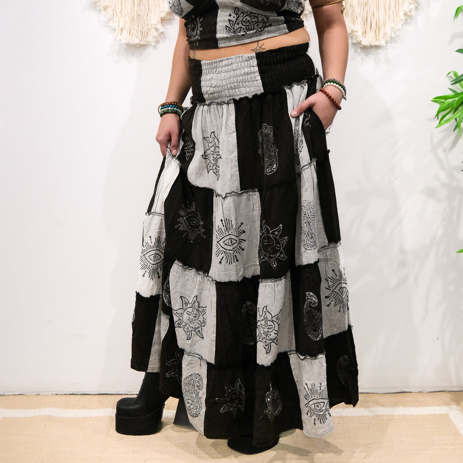 Boho Patchwork Multi Style Dress+ Skirt