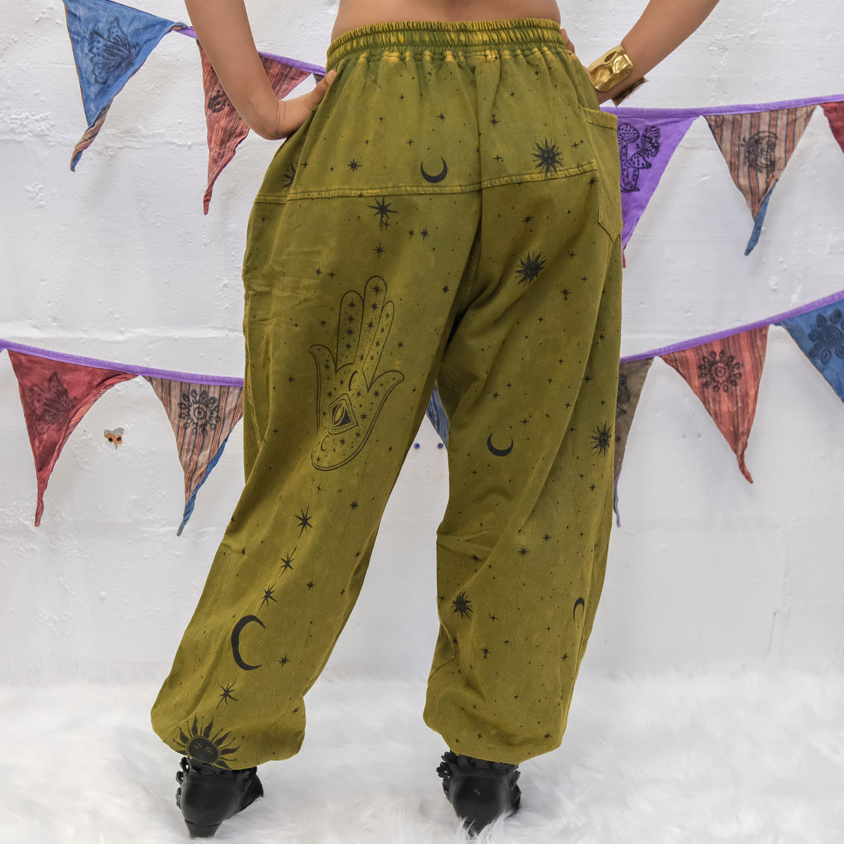 Cosmic Guardian Fleece Lined Baggy Pants