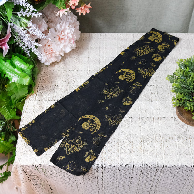 Boho Long Celestial Mushroom Head Wrap