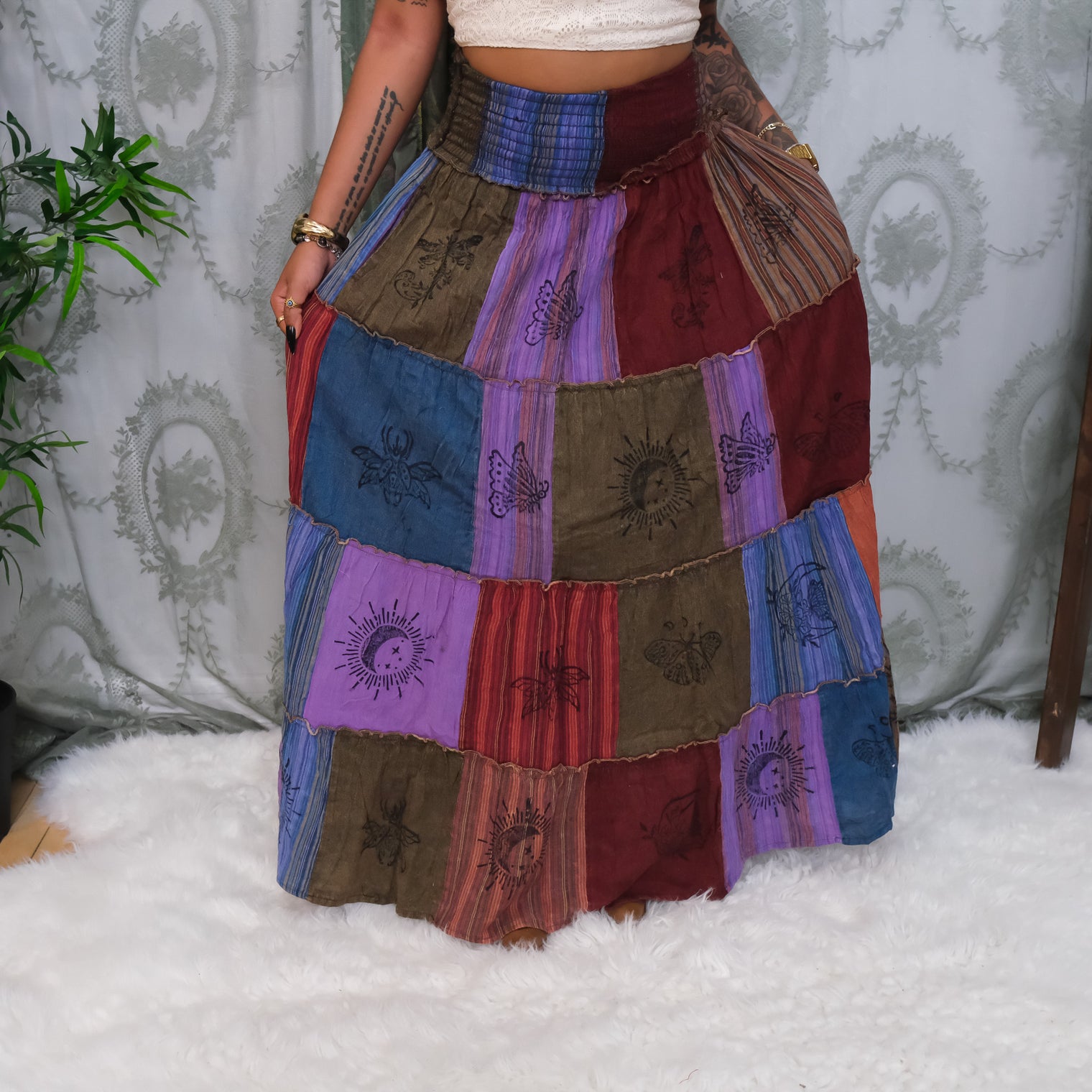 Boho Patchwork Multi Style Dress+ Skirt