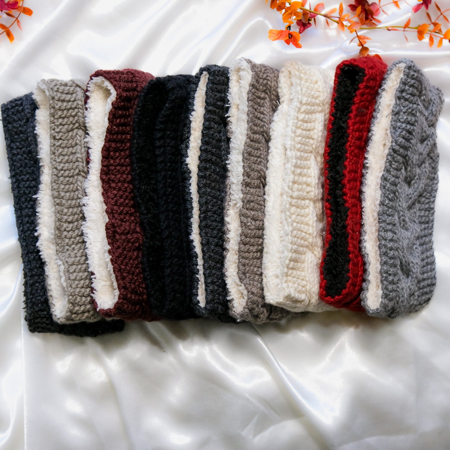 Knitted Head warmer with Fleece Lining