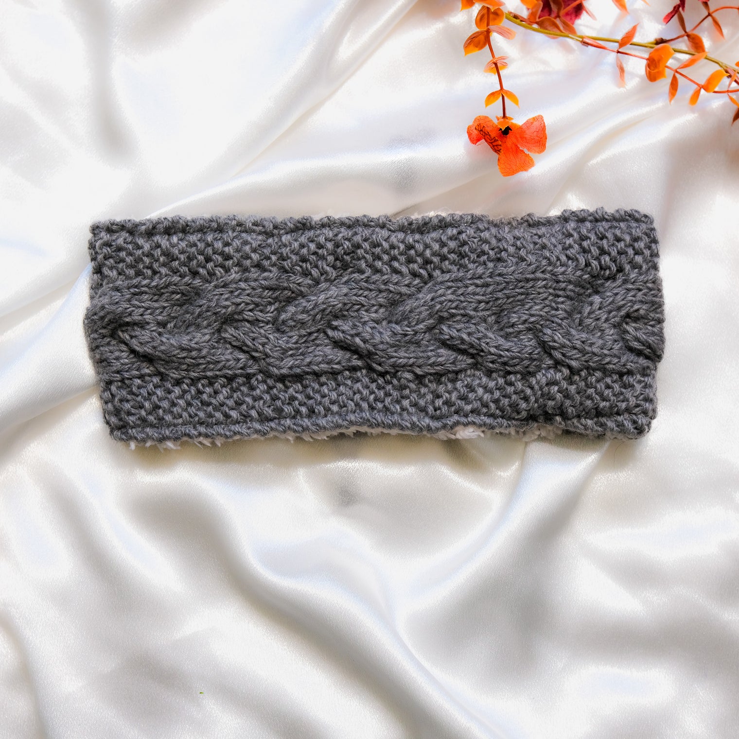Knitted Head warmer with Fleece Lining