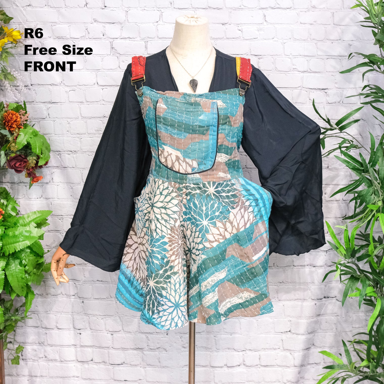 Kantha Bloom Flowy Romper