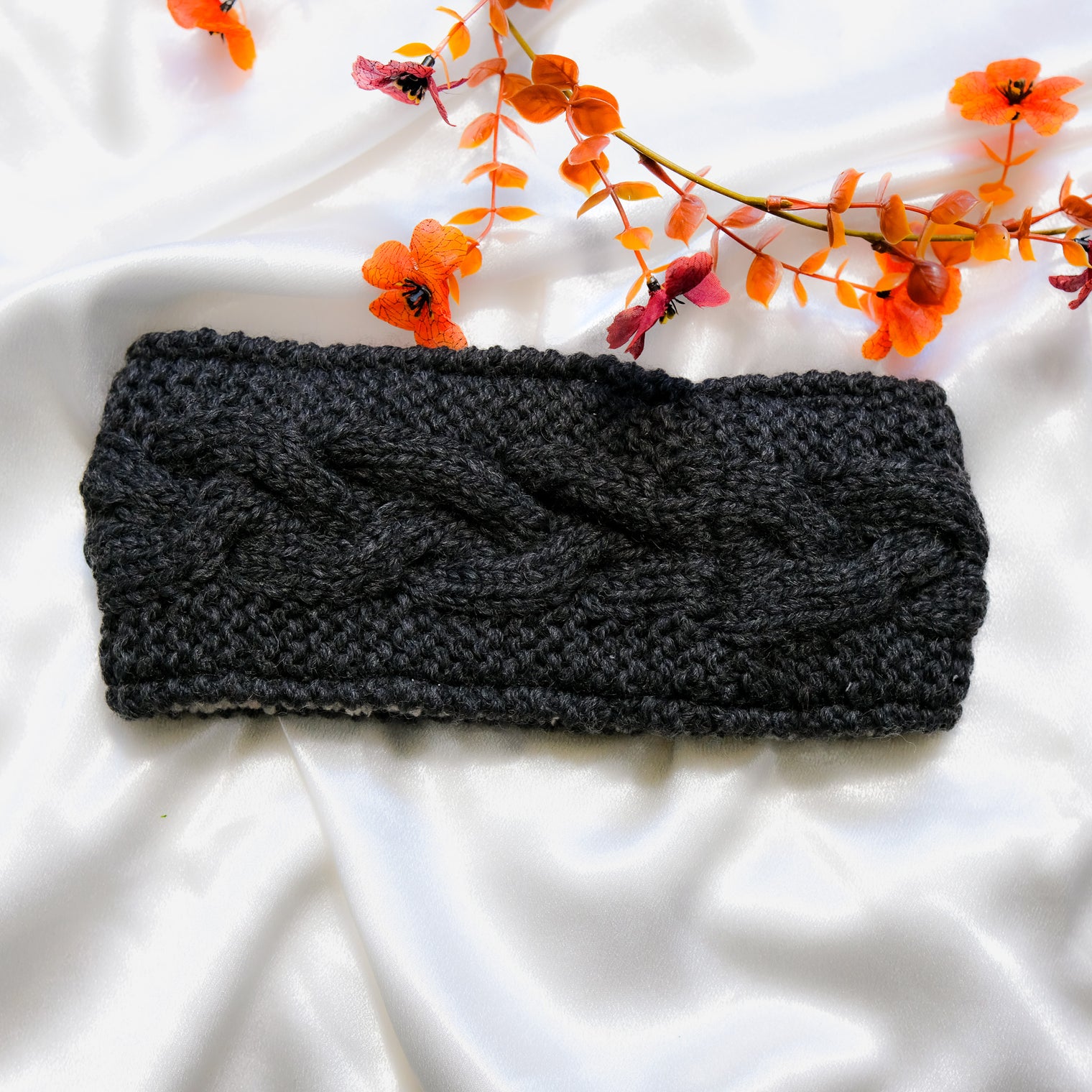 Knitted Head warmer with Fleece Lining