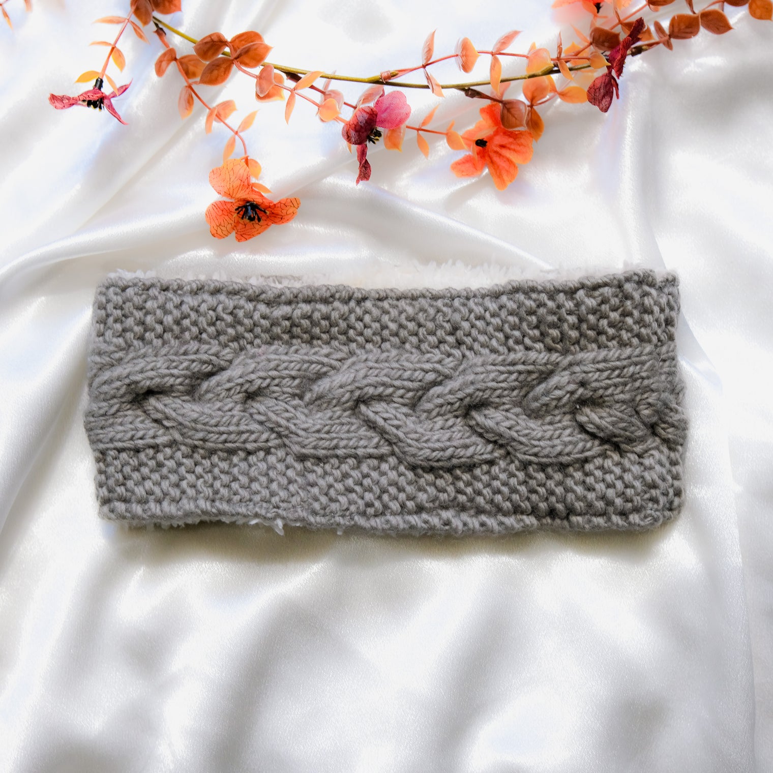 Knitted Head warmer with Fleece Lining