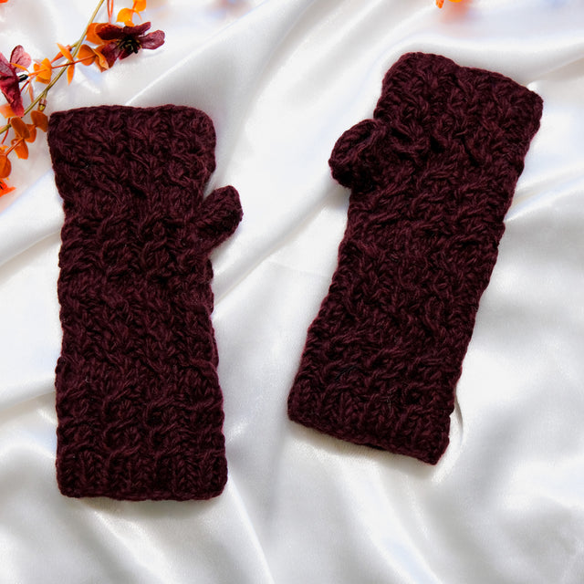 Crocheted Fleece Lined Winter Handwarmer