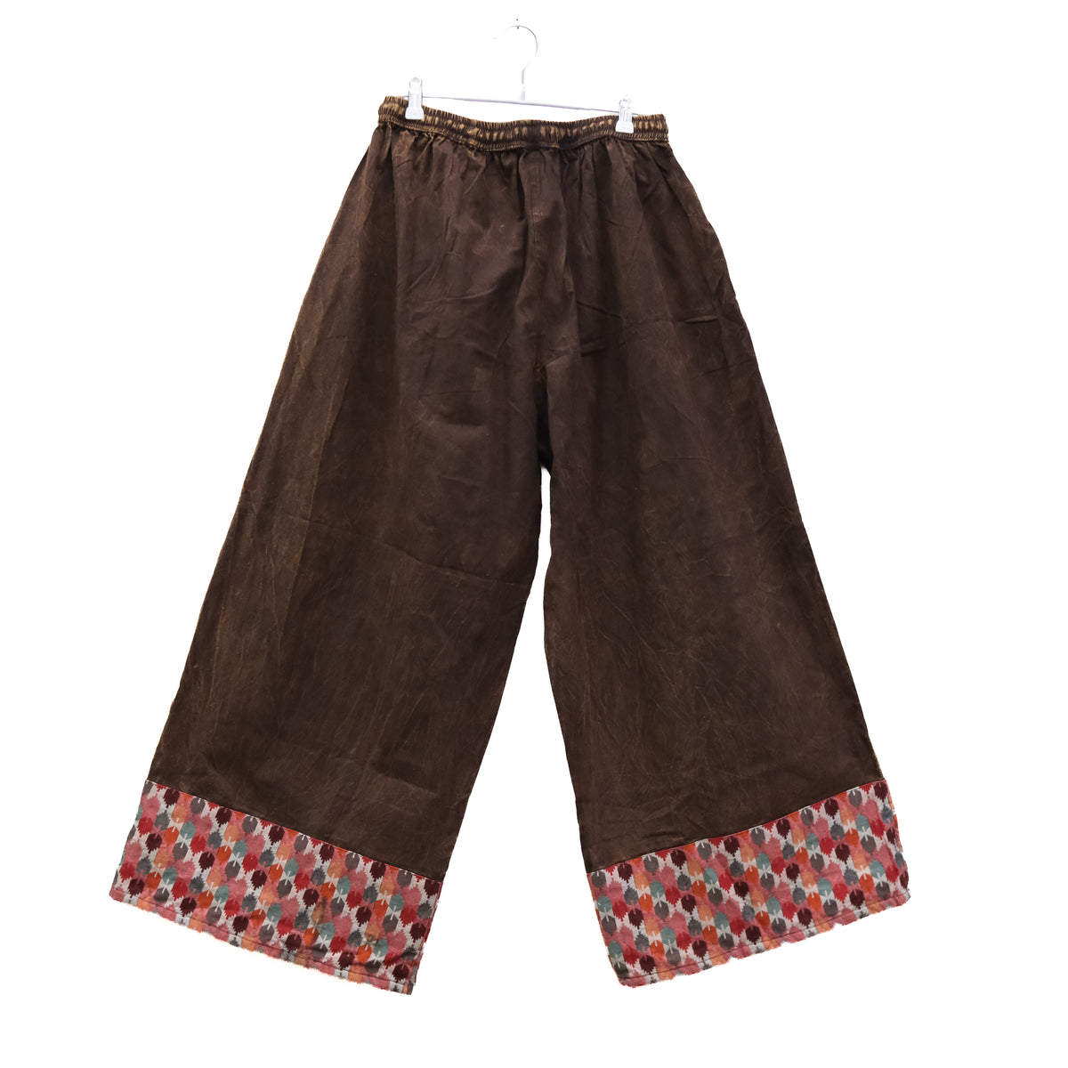 Handmade Stonewashed Cotton Wide Leg Pants