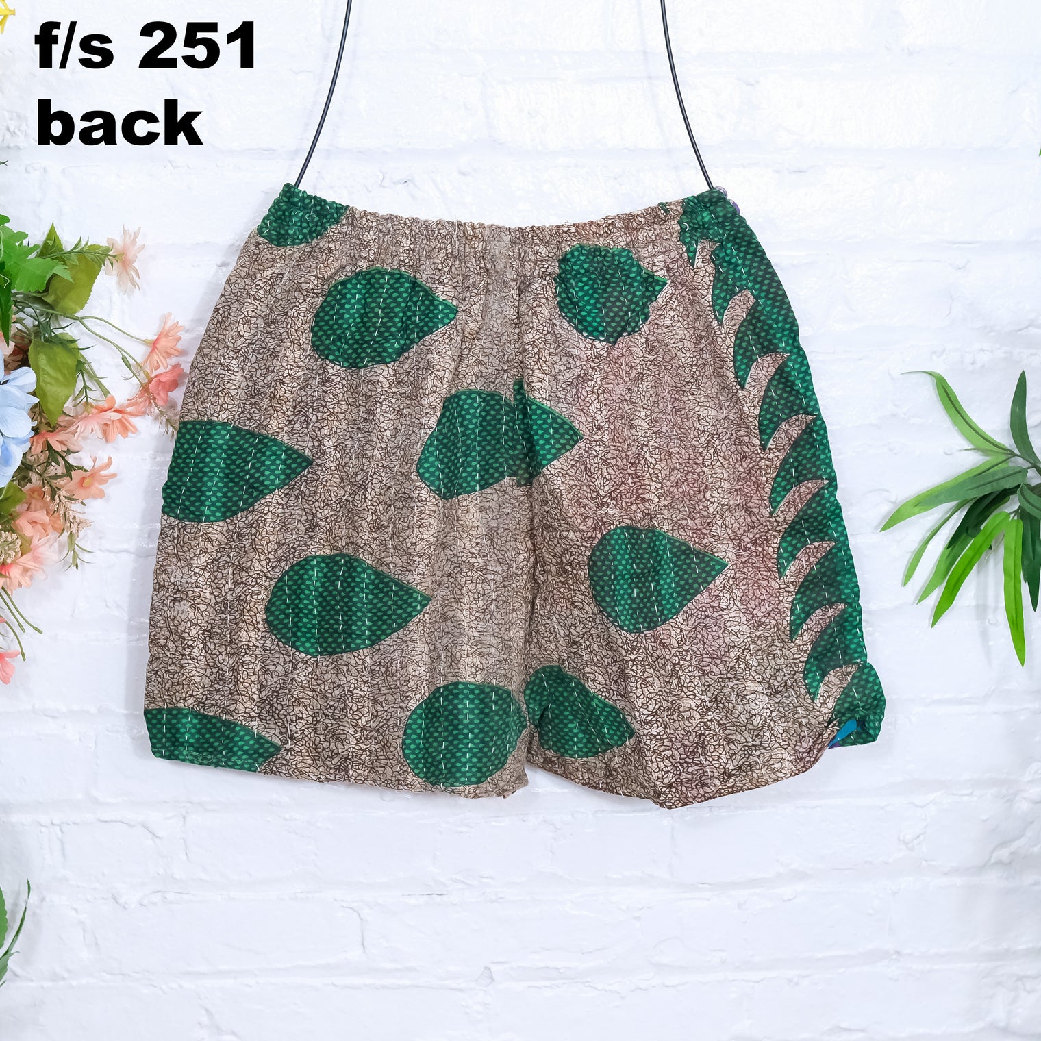 Bohemian Kantha Cotton Shorts