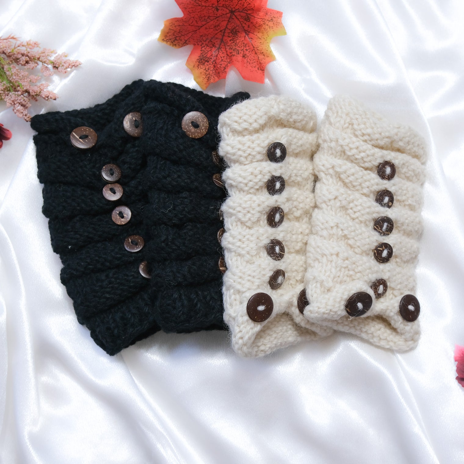 Knitted Fleece Lined Winter Handwarmer